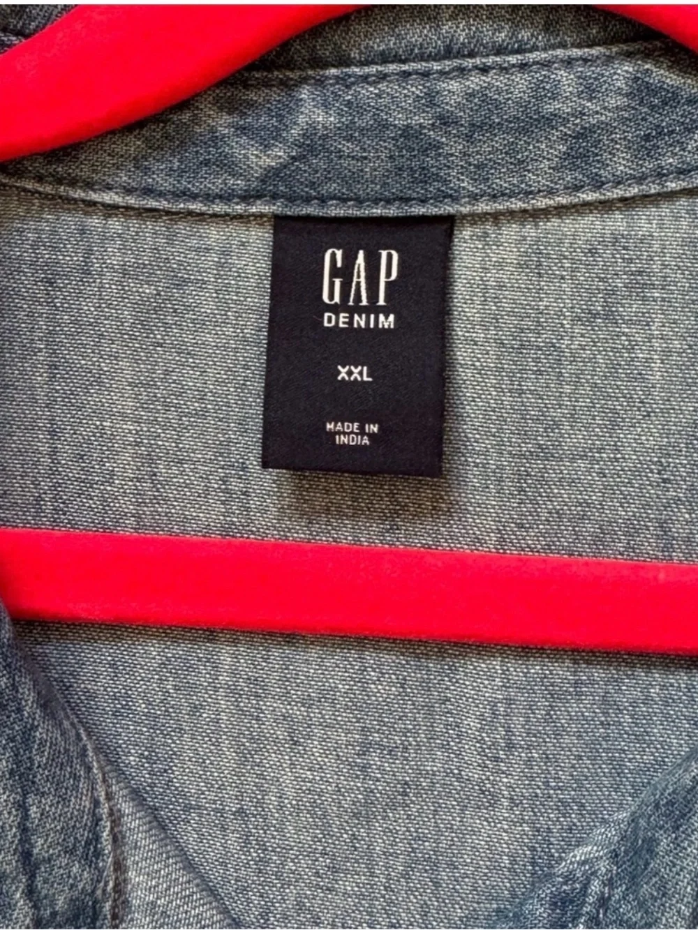 Gap girls Denim Button-Front Drop-Waist Dress in Blue sz XXL